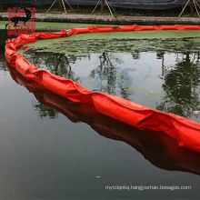 Eco friendly pvc seaweed garbage fence oil boom for keeping oil outs